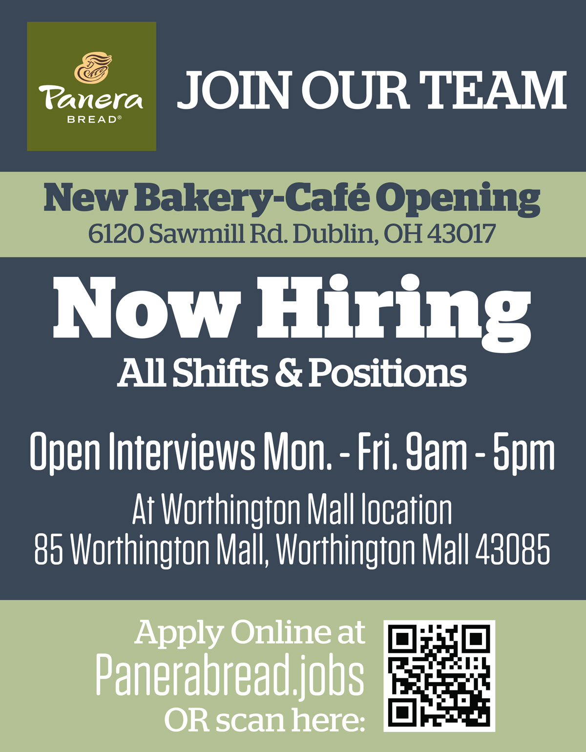Join Our Team at 6120 Sawmll Rd., Dublin, OH 43017
