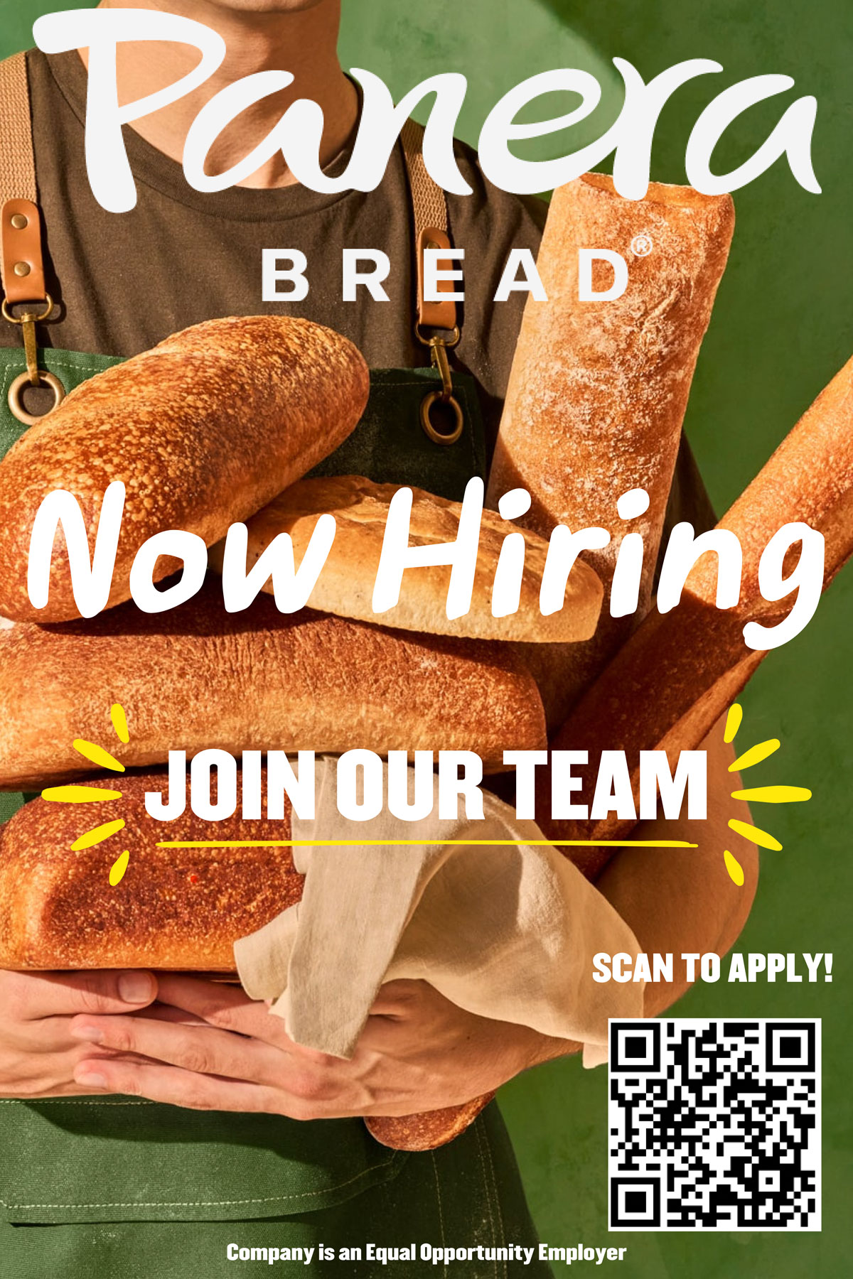 Panera Bread Now Hiring Image
